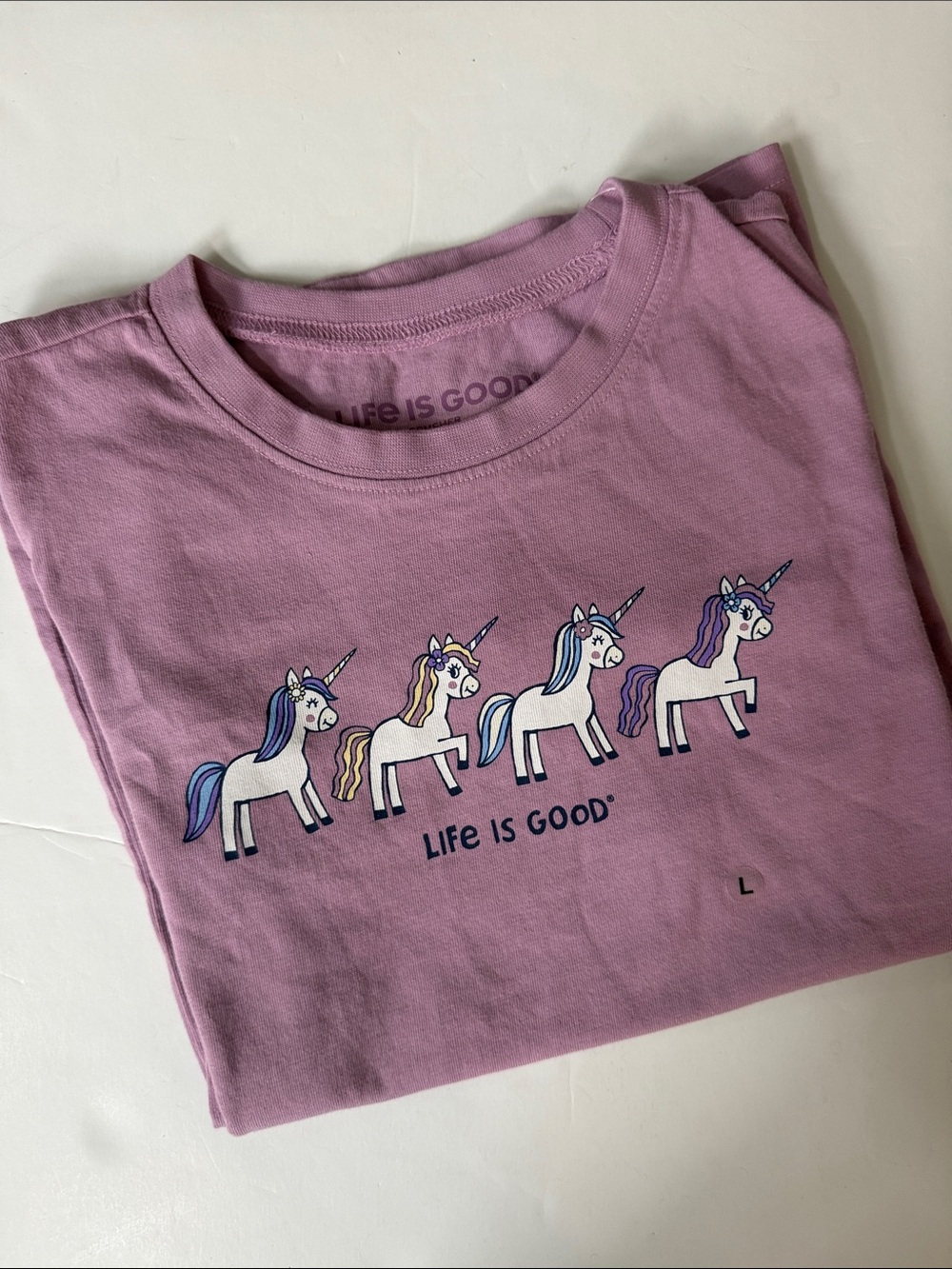 🆕 LIFE IS GOOD Kids Unicorn Tee